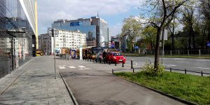 Zaparkowany przystanek autobusowy - Plac Unii