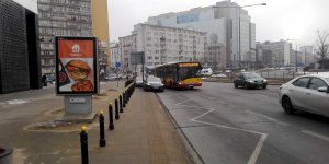 Zaparkowany przystanek autobusowy - Plac Unii