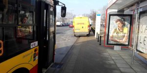 Zaparkowany przystanek autobusowy - Plac Unii