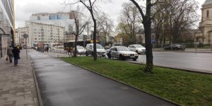 Zaparkowany przystanek autobusowy - Plac Unii