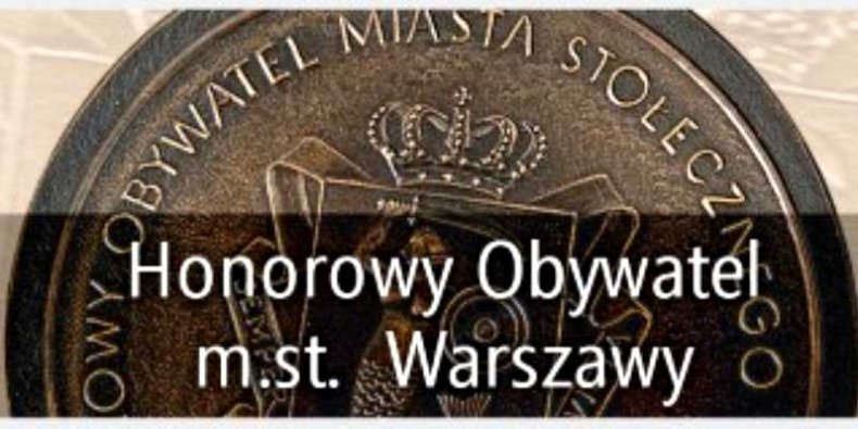 Grafika - Honorowy Obywatel Warszawy