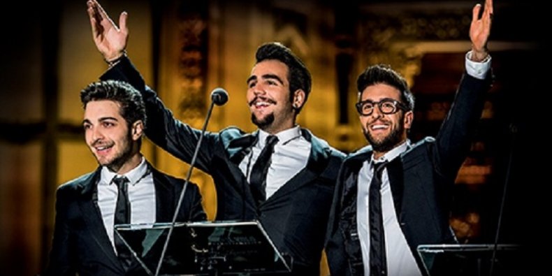 Il Volvo na scenie - od lewej: Gianluca Ginoble, Ignazio Boschetto i Piero Barone