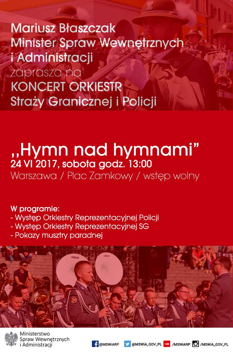 Plakat koncertu "Hymn nad hymnami"