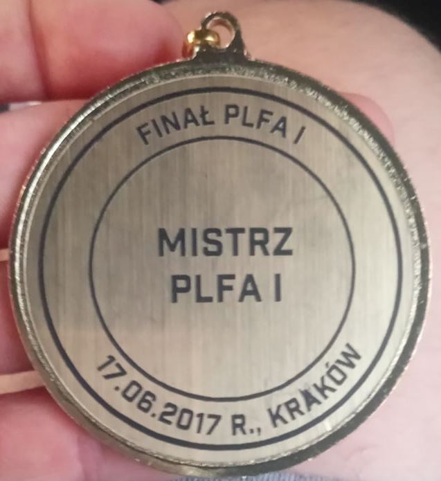 Medal mistrza PLFA 1