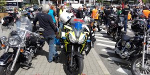 Motocykle na buspasy - zgromadzenie motocyklistów i złożenie petycji do prezydent Warszawy. 7.08.2017 r.