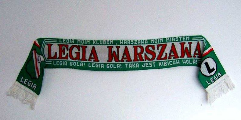 Szalik Legi Warszawa z lat 90 ubiegłego wiekui