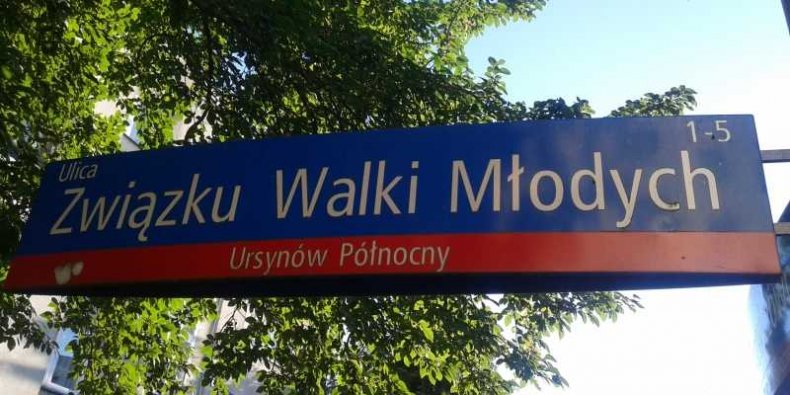 Tabliczka MSI ul. Związku Walki Młodych