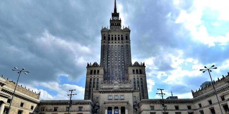 Pałac Kultury i Nauki w Warszawie widziany od strony północnej (Pałac Młodzieży) Pałac Kultury i Nauki w Warszawie