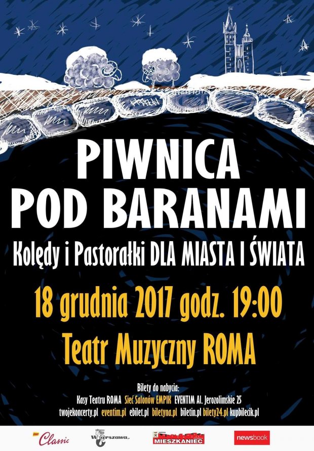 Piwnica Pod Baranami - plakat koncertu
