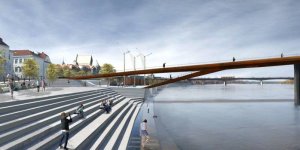 Projekt kładki pieszo-rowerowej nad Wisłą