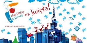 Plakat świąteczny urzędu miasta
