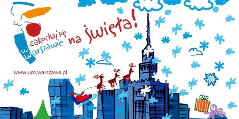 Plakat świąteczny urzędu miasta