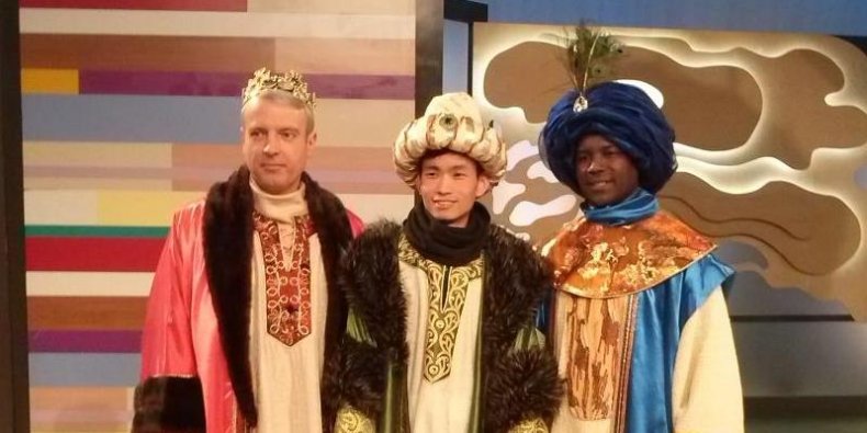 Trzej królowie w 2015 r. - Kacper, Melchior i Baltazar