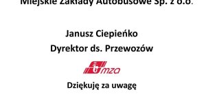 Wdrażanie i eksploatacja autobusów elektrycznych w Warszawie - Miejskie Zakłady Autobusowe Sp. z o.o.