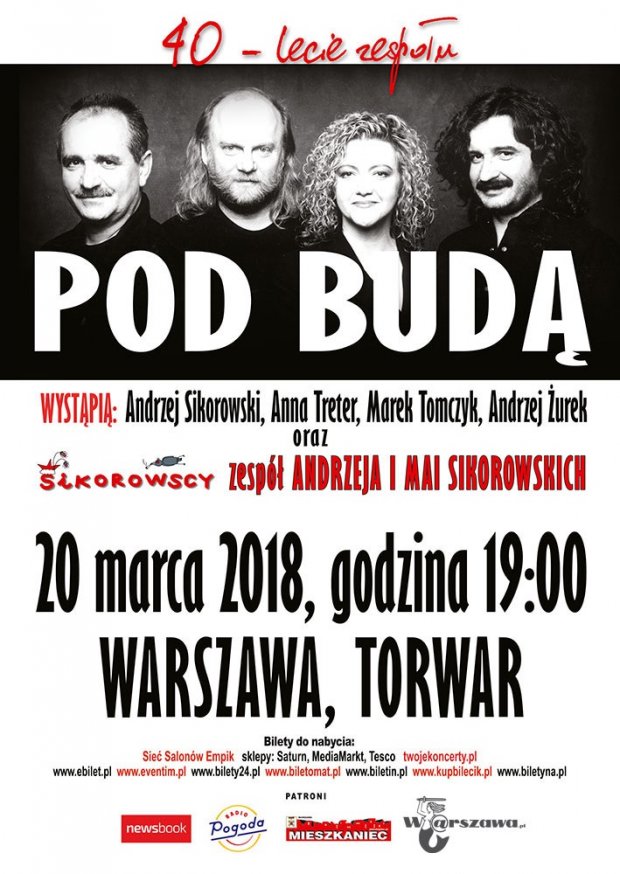 Plakat koncertu Grupy Pod Budą