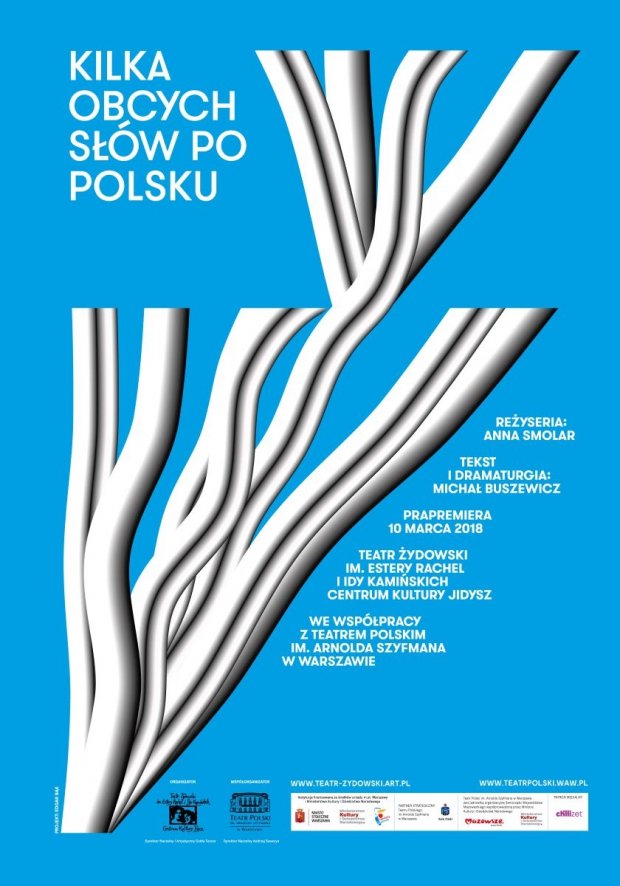 Kilka obcych słów po polsku - plakat, proj. Edgar Bąk