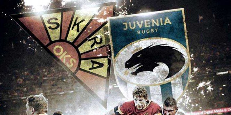 Rugby część plakatu meczu Skra - Juvenia