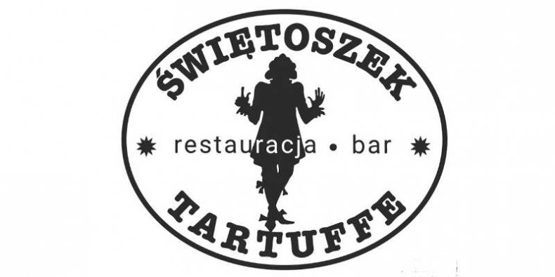 Szyld restauracji Świętoszek w Warszawie