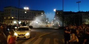 Tęcza na placu Zbawiciela - 8 czerwca 2018