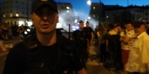 Tęcza na placu Zbawiciela - 8 czerwca 2018