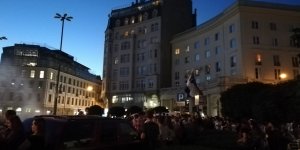 Tęcza na placu Zbawiciela - 8 czerwca 2018