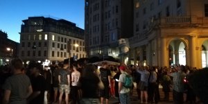 Tęcza na placu Zbawiciela - 8 czerwca 2018