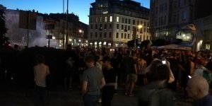 Tęcza na placu Zbawiciela - 8 czerwca 2018