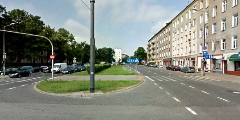 Ulica Górczewska widok z ulicy Młynarskiej