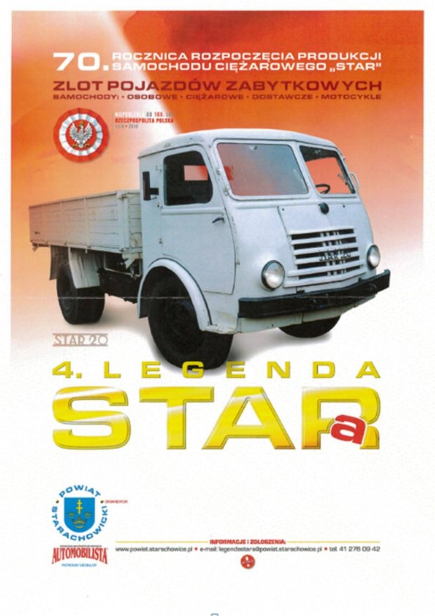 Plakat zlotu - 4 Legenda STARa