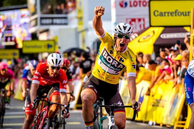 Pascal Ackermann (Bora-Hansgrohe) - zwycięzca 2. etap Tour de Pologne w 2018 roku