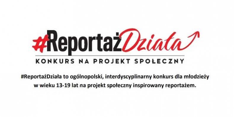 napis Reportaż Działa