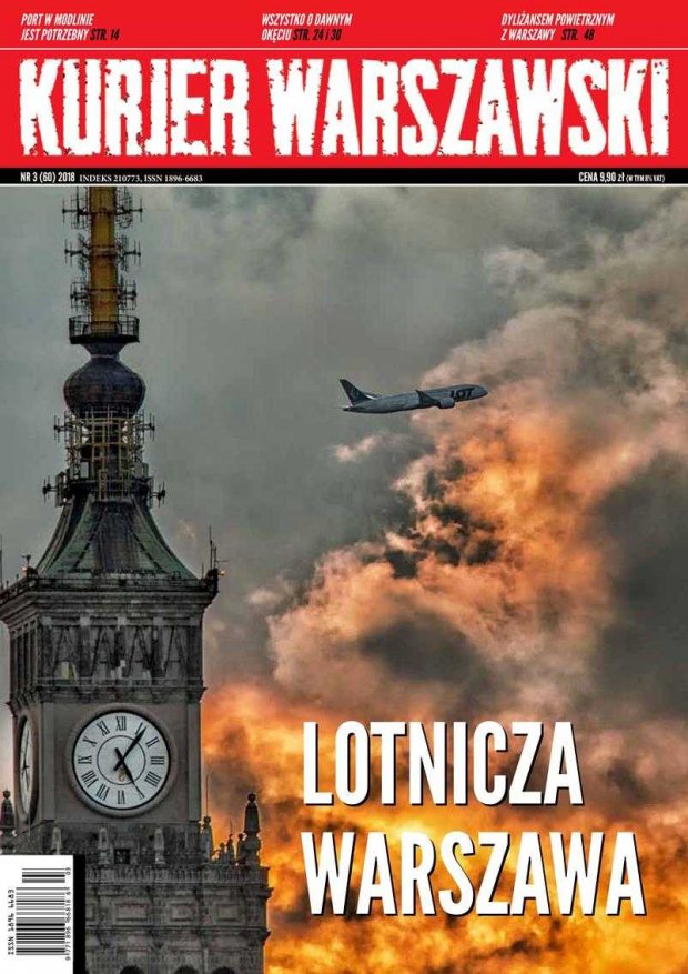 Lotnicza Warszawa - Okładka Kuriera Warszawskiego