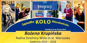 Sprawozdanie Bożeny Krupińskiej - radnej dzielnicy Wola
