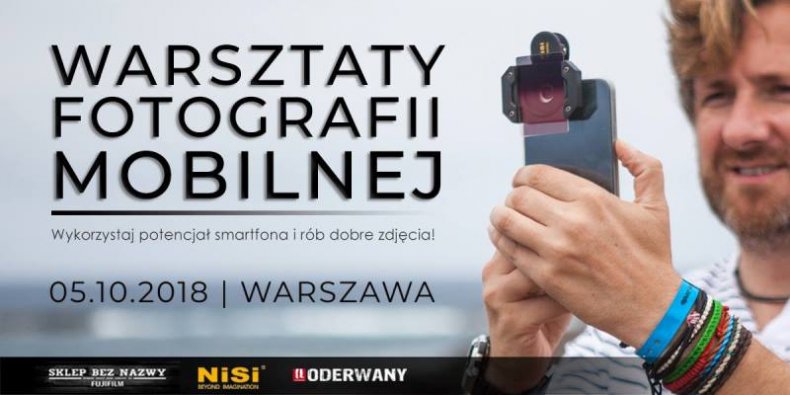 Grafika: Mariusz Stachowiak. Warsztat z fotografii mobilnej w Warszawie 5.10