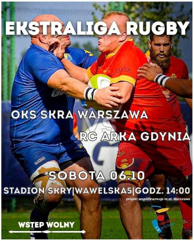 Plakat meczu rugby 6-10-2018