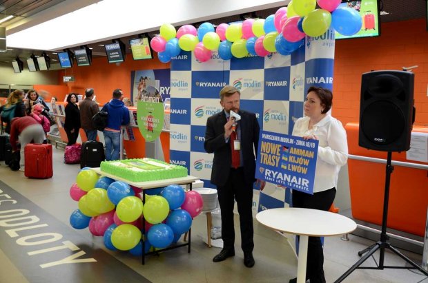 Ryanair prezentuje nowe trasy z lotniska Modlin
