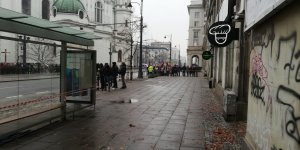 Pokaz zderzenia autobusu MZA z samochodem osobowym
