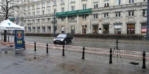 Pokaz zderzenia autobusu MZA z samochodem osobowym