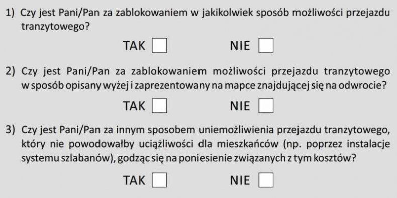 Referendum na Wyżynach - karta do głosowania