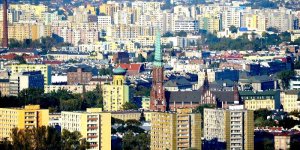 Praga Północ widziana z Pałacu Kultury i Nauki