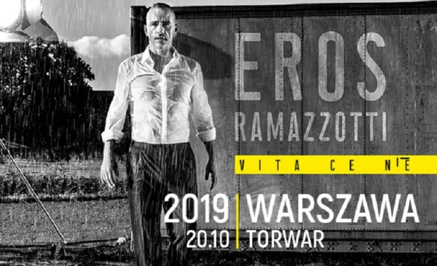 Plakat koncertu Erosa Ramazzottiego