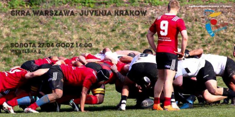 Plakat meczu Skry z Juvenią Kraków 27 IV 2019