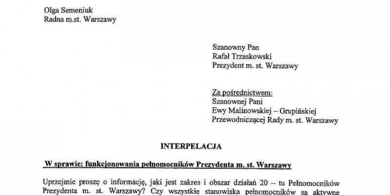 Interpelacja - część obrazu