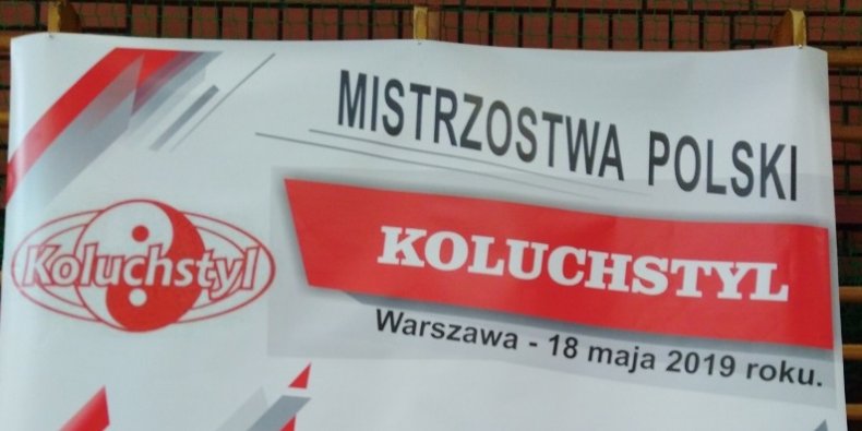 Banner Mistrzostwa Polski w Koluchstylu na Targówku w Warszawie