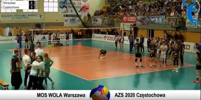 Koniec finałowego meczu - Mistrzostw Polski Kadetów w Siatkówce Szczytno 2019