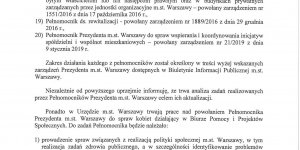 Pełnomocnicy Prezydenta Warszawy - odpowiedź na interpelację radnej Olgi Semeniuk str. 2