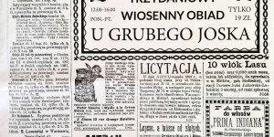 Kurjer Warszawski str. 3, na okoliczność Grubego Joska wydany