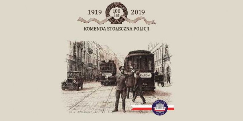 Stołeczny Magazyn Policyjny - z okładki wydania specjalnego, lipiec 2019 , rys. Marek Szałajski w 2018 r.