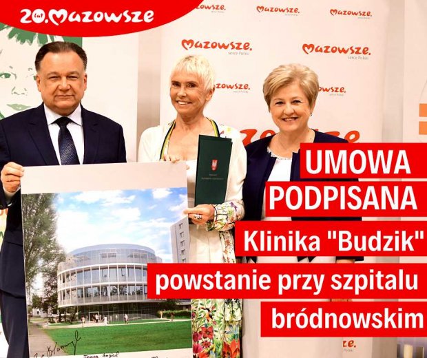 Po podpisaniu umowy użyczenia terenu na budowę kliniki Budzik dla dorosłych