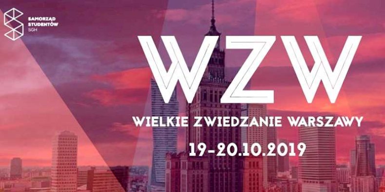 Wielkie Zwiedzanie Warszawy organizowane przez Samorząd Studentów SGH